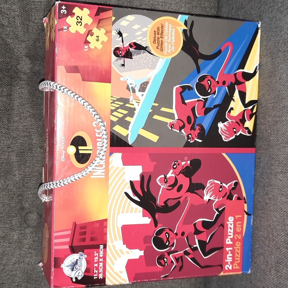 EUC Two Incredibles 2 Disney Puzzles